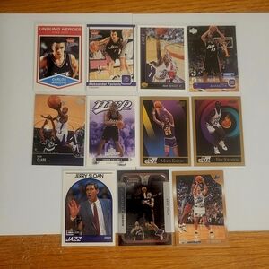 Utah Jazz 11-Card Vintage Lot, Chrome & Hall of Fame Coach!